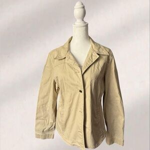 Talbots Women's Beige Utility Jacket